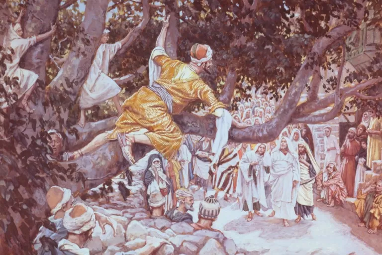 Zacchaeus in the Sycamore Tree, by James Tissot