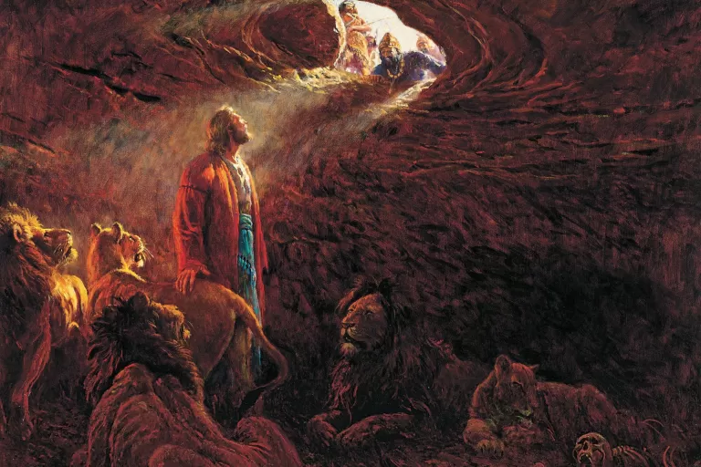 Daniel in the Lions’ Den, by Clark Kelley Price