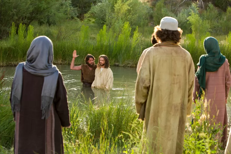 John Baptizes Jesus