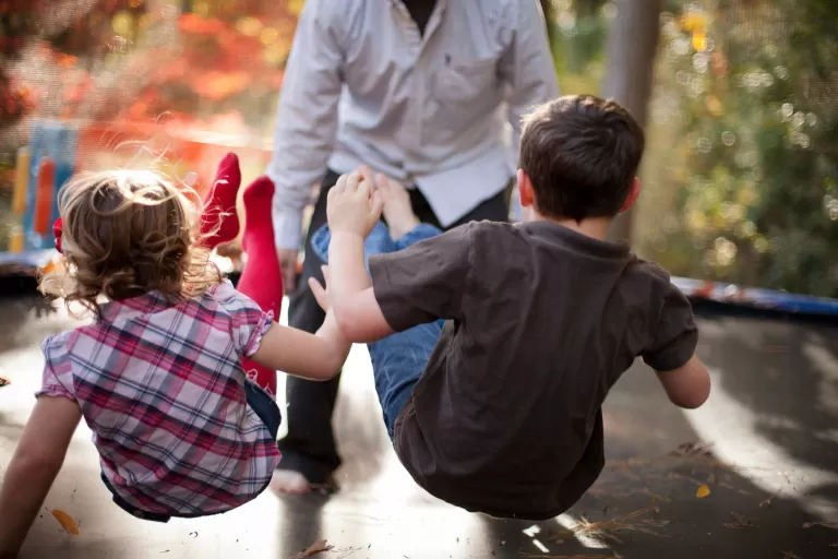 Children on a Trampoline