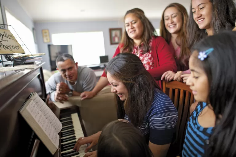 Family Singing Together