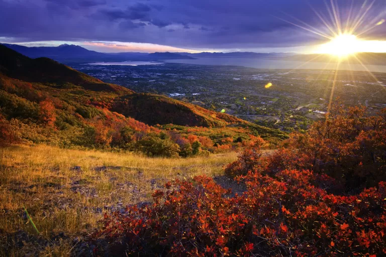 Utah Valley Sunset in Autumn