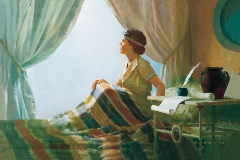 Boy Samuel Called by the Lord (God Appears in a Night Vision to the Boy Prophet Samuel), by Harry Anderson